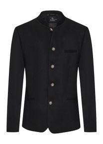 Velk&eacute; Velikosti - Hammerschmid - Trachtenjanker Daniel s knofl&iacute;ky z parož&iacute; - 60 - Čern&aacute;