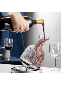 Kři&scaron;ť&aacute;lov&aacute; karafa na v&iacute;no 360&deg;