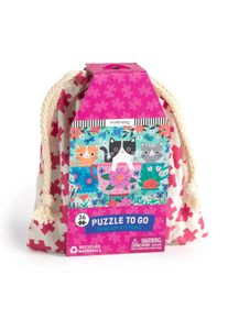 Mudpuppy Puzzle Koťata v hrnku na čaj v l&aacute;tkov&eacute;m pytl&iacute;ku 36 d&iacute;lků