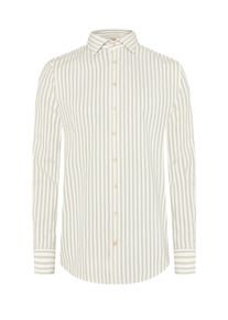 Stenstr&ouml;ms Velk&eacute; Velikosti - Stenstr&ouml;ms - Pruhovan&aacute; ko&scaron;ile z Twofold Super Cotton s kent l&iacute;mečkem - 5XL - Světle Zelen&aacute;