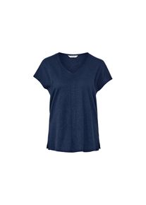 Tchibo - Lněn&eacute; tričko - pro ženy - vel. XL 48/50 - barva: modr&aacute;