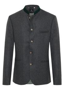 Velk&eacute; Velikosti - Hammerschmid - Trachtenjanker Daniel v kvalitě loden s knofl&iacute;ky z jelen&iacute;ho rohu - 60 - Grey