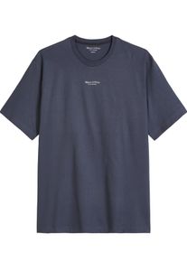 Marc O'Polo Velk&eacute; Velikosti - Marc O'Polo - Tričko z biobavlny s potiskem loga, Regular Fit - 5XL - N&aacute;mořnick&aacute; Modr&aacute;