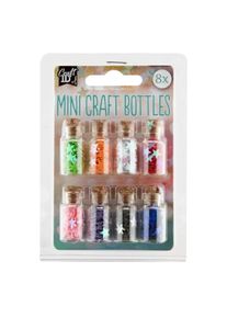 Craft ID Mini lahvičky na tvořen&iacute; - Hvězdy - 8 ks - CR1215/GEH