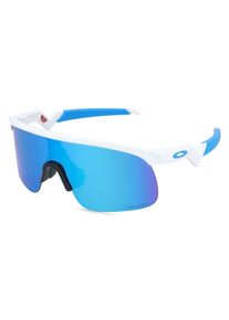 Oakley OJ9010 RESISTOR | unisex slunečn&iacute; br&yacute;le | Hranat&yacute; | Obruba: Plast B&iacute;l&aacute; | Barva čoček: Modr&aacute; S Přechodem