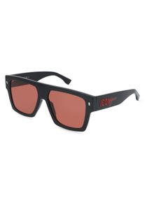 Dsquared2 ICON 0030/S | p&aacute;nsk&eacute; slunečn&iacute; br&yacute;le | Browline | Obruba: Plast Čern&aacute; | Barva čoček: Pink Celobarevn&eacute;