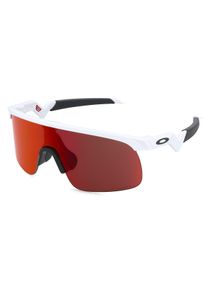 Oakley OJ9010 RESISTOR | unisex slunečn&iacute; br&yacute;le | Hranat&yacute; | Obruba: Plast B&iacute;l&aacute; | Barva čoček: Červen&aacute; S Přechodem