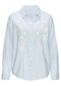 Lascana Ženy Halenka světlemodr&aacute; / b&iacute;l&aacute; 44