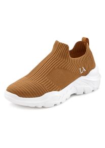Lascana Ženy Slip on boty hněd&aacute; / b&iacute;l&aacute; 40