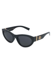 Dolce & Gabbana Dolce&Gabbana DG6207 | d&aacute;msk&eacute; slunečn&iacute; br&yacute;le | Kočič&iacute; tvar | Obruba: Plast Čern&aacute; | Barva čoček: &Scaron;ed&aacute; Celobarevn&eacute;