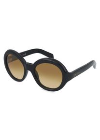 Prada PR D08SU | d&aacute;msk&eacute; slunečn&iacute; br&yacute;le | Kulat&yacute; | Obruba: Acet&aacute;t Čern&aacute; | Barva čoček: Žlut&aacute; S Přechodem