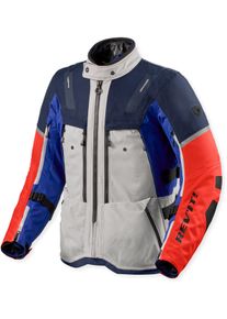 Revit Sand 5 H2O, textile jacket waterproof , color: Grey/Blue/Orange , size: XL