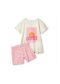 Tchibo - Kr&aacute;tk&eacute; dětsk&eacute; pyžamo - d&aacute;msk&eacute; - vel. 146/152 - barva: b&iacute;l&aacute;