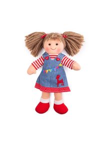 Bigjigs Toys L&aacute;tkov&aacute; panenka Hattie 28 cm