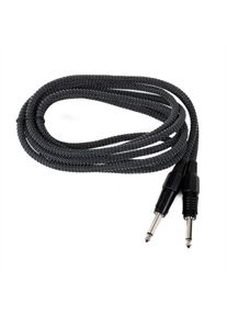 FRONTSTAGE 6,35mm jack kabel, 3 m, černo-b&iacute;l&aacute;, sada 3 kabelů, textiln&iacute; izolace