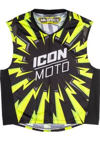 Icon Mil-Spec 3, warning vest , color: Black/Neon-Yellow/White , size: L/XL