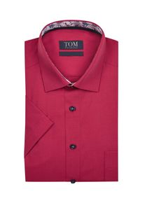 Tom Rusborg OF COPENHAGEN Velk&eacute; Velikosti - Tom Rusborg - Nežehliv&aacute; ko&scaron;ile s kr&aacute;tk&yacute;m ruk&aacute;vem a flor&aacute;ln&iacute;m podložen&iacute;m - 53 - Červen&aacute;