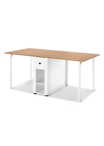 Tchibo - J&iacute;deln&iacute; stůl se sklopn&yacute;mi deskami - barva: b&iacute;l&aacute;