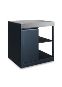 Klarstein WaldChef &uacute;ložn&aacute; skř&iacute;ňka | Pracovn&iacute; deska z nerezavěj&iacute;c&iacute; oceli | Odoln&aacute; vůči povětrnostn&iacute;m vlivům | 90 x 90 cm