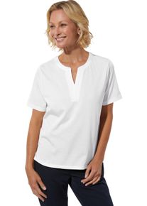 Damske Tričko s kr&aacute;tk&yacute;m ruk&aacute;vem z tvarově st&aacute;l&eacute;ho žerzeje ecru ,velikost 48