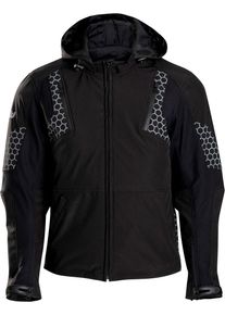 Claw Morris, textile jacket , color: Black/Grey , size: XL