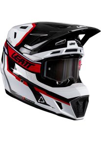 Leatt 7.5 V26, motocross helmet , color: White/Black/Red , size: L