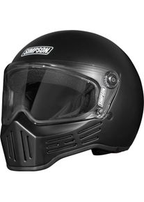 Simpsons Simpson M30 Solid, full face helmet , color: Matt-Black , size: M