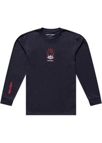 Troy Lee Designs Flame 2, t-shirt longsleeve , color: Dark Grey , size: M