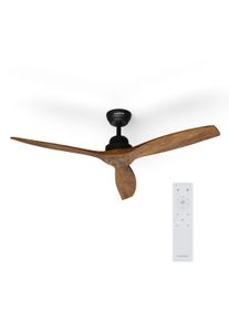 Klarstein Santa Elena 52", &Oslash; 132 cm stropn&iacute; ventil&aacute;tor, 9 060 m&sup3;/h, lopatky z prav&eacute;ho dřeva, 6 nastaven&iacute; rychlosti, d&aacute;lkov&eacute; ovl&aacute;d&aacute;n&iacute;