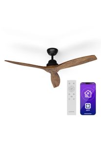 Klarstein Santa Elena 52", &Oslash; 132 cm stropn&iacute; ventil&aacute;tor, 10260 m&sup3;/h, lopatky z prav&eacute;ho dřeva, 6 nastaven&iacute; rychlosti, d&aacute;lkov&eacute; ovl&aacute;d&aacute;n&iacute;