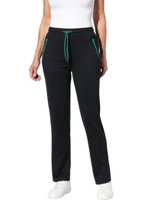 Damske Kalhoty pro voln&yacute; čas s tun&yacute;lkem čern&aacute;-smaragdov&aacute; ,velikost 54