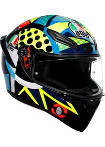 AGV K1 S Rossi Winter Test 2020 S26, full face helmet , color: Blue/Neon-Yellow/Red/Green , size: XXL