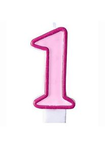 partydeco SV��KA dortov� "1" r��ov� 1ks