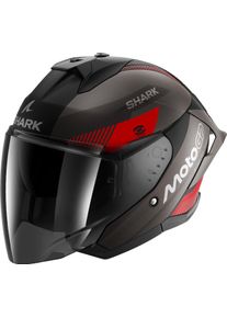 SHARK Skwal Jet Cup MotoGP, open face helmet , color: Matt Black/Dark Grey/Red , size: XXL