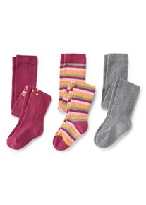 Tchibo - Dětsk&eacute; punčoch&aacute;če - pro d&iacute;vky - vel. 110/116 - barva: &scaron;ed&aacute;