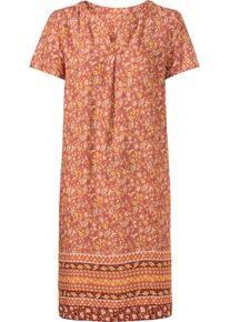 Damske &Scaron;aty s potiskem s kv&iacute;tkov&yacute;m a bordurov&yacute;m vzorem pap&aacute;ja-červenohněd&aacute;-potisk ,velikost 50