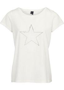 Heine Damske Tričko ze ž&iacute;han&eacute; př&iacute;ze bělav&aacute; ,velikost 50