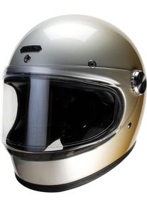 Hedon Heroine Racer 2.0 Interstellar ECE, full face helmet , color: Silver/Orange , size: L