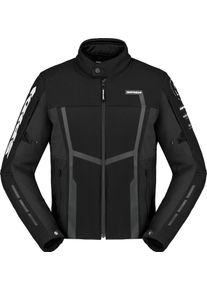 Spidi Motojoy, textile jacket , color: Black/Dark Grey/White , size: XL