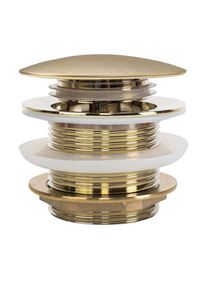 REA Univerz&aacute;ln&iacute; vanov&aacute; v&yacute;pusť Click-clack Brush Gold REA-W2012