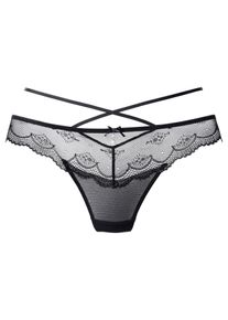 Lascana Ženy Tanga čern&aacute; L/XL