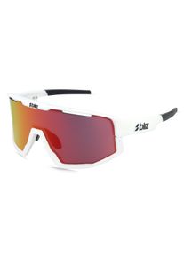 Bliz ZB7005 FUSION | unisex slunečn&iacute; br&yacute;le | Geometric | Obruba: Plast B&iacute;l&aacute; | Barva čoček: &Scaron;ed&aacute; Zrcadlov&eacute; Červen&eacute;