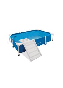 Intex Baz&eacute;n 48404 Frame Pet set s filtrac&iacute; a rampou pro mazl&iacute;čky 229x152x46 cm