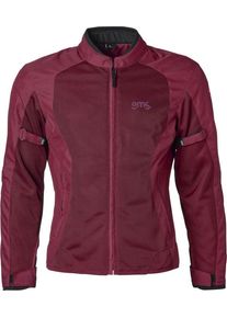 GMS-Moto FiftySix.7, mesh jacket women , color: Dark Red , size: XS