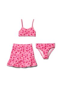 Tchibo - Dětsk&eacute; bikiny se sukn&iacute; - d&aacute;msk&eacute; - vel. 110/116 - barva: růžov&aacute;/s potiskem