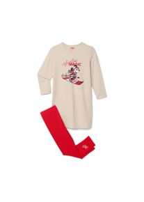 Tchibo - Dětsk&aacute; nočn&iacute; ko&scaron;ile s leg&iacute;nami &raquo;Mickey and Friends&laquo; - pro d&iacute;vky - vel. 110/116 - barva: b&eacute;žov&aacute;