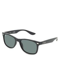 Ray-Ban Junior RJ 9052S NEW WAYFARER | unisex slunečn&iacute; br&yacute;le | Čtvercov&yacute; | Obruba: Plast Čern&aacute; | Barva čoček: Zelen&aacute; Celobarevn&eacute;