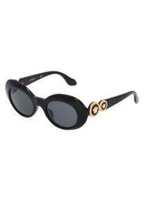 Versace VK4428U | unisex slunečn&iacute; br&yacute;le | Ov&aacute;ln&yacute; | Obruba: Acet&aacute;t Čern&aacute; | Barva čoček: &Scaron;ed&aacute; Celobarevn&eacute;