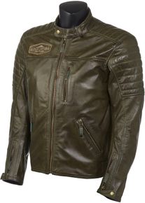GC Bikewear Ramsey, leather jacket , color: Green , size: 50