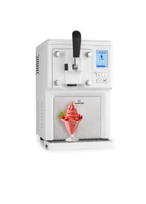 Klarstein Sweet Sundae zmrzlinovač kompresor 1,5 l nerezov&aacute; ocel b&iacute;l&yacute;